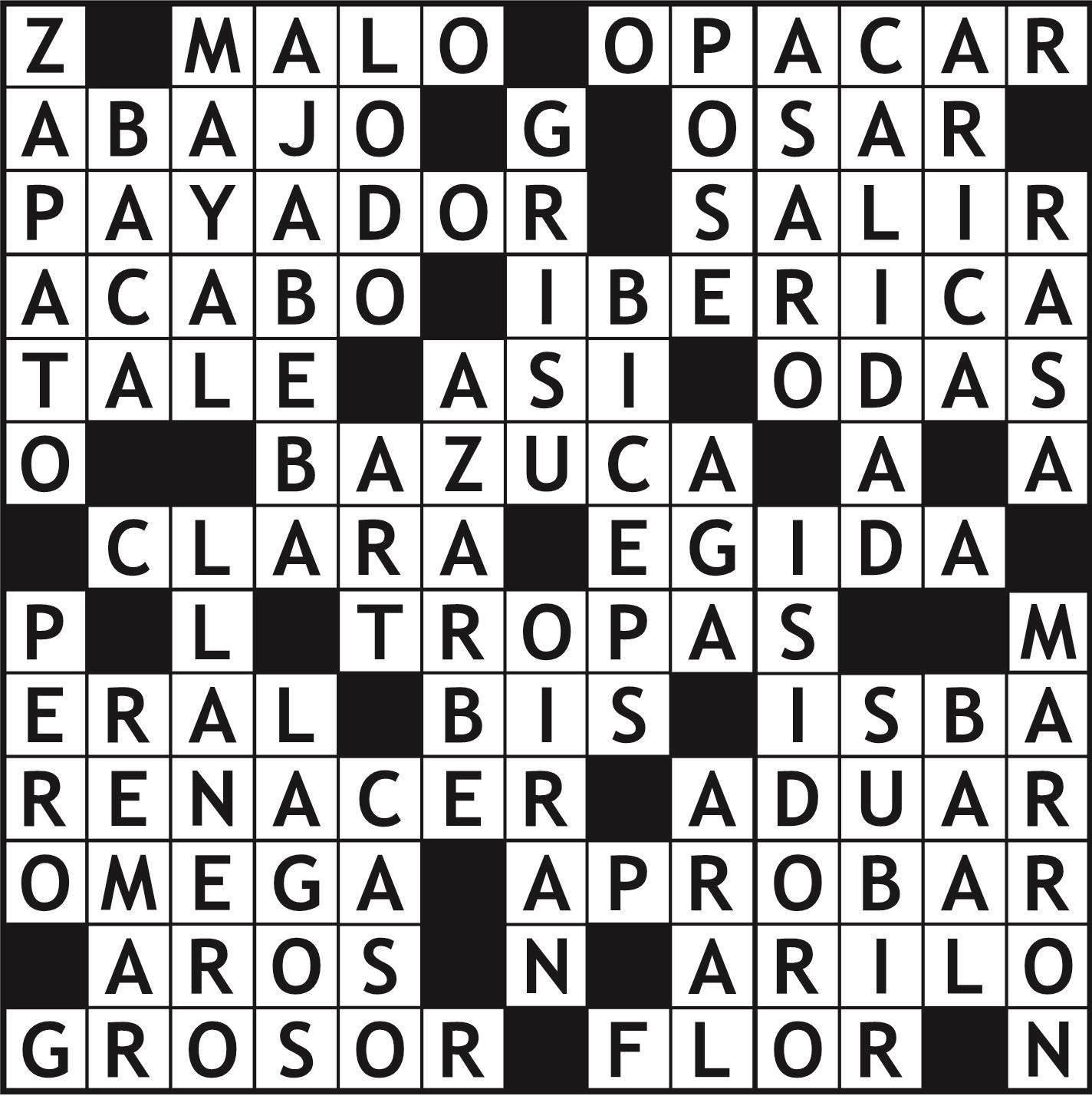Solución del juego anterior