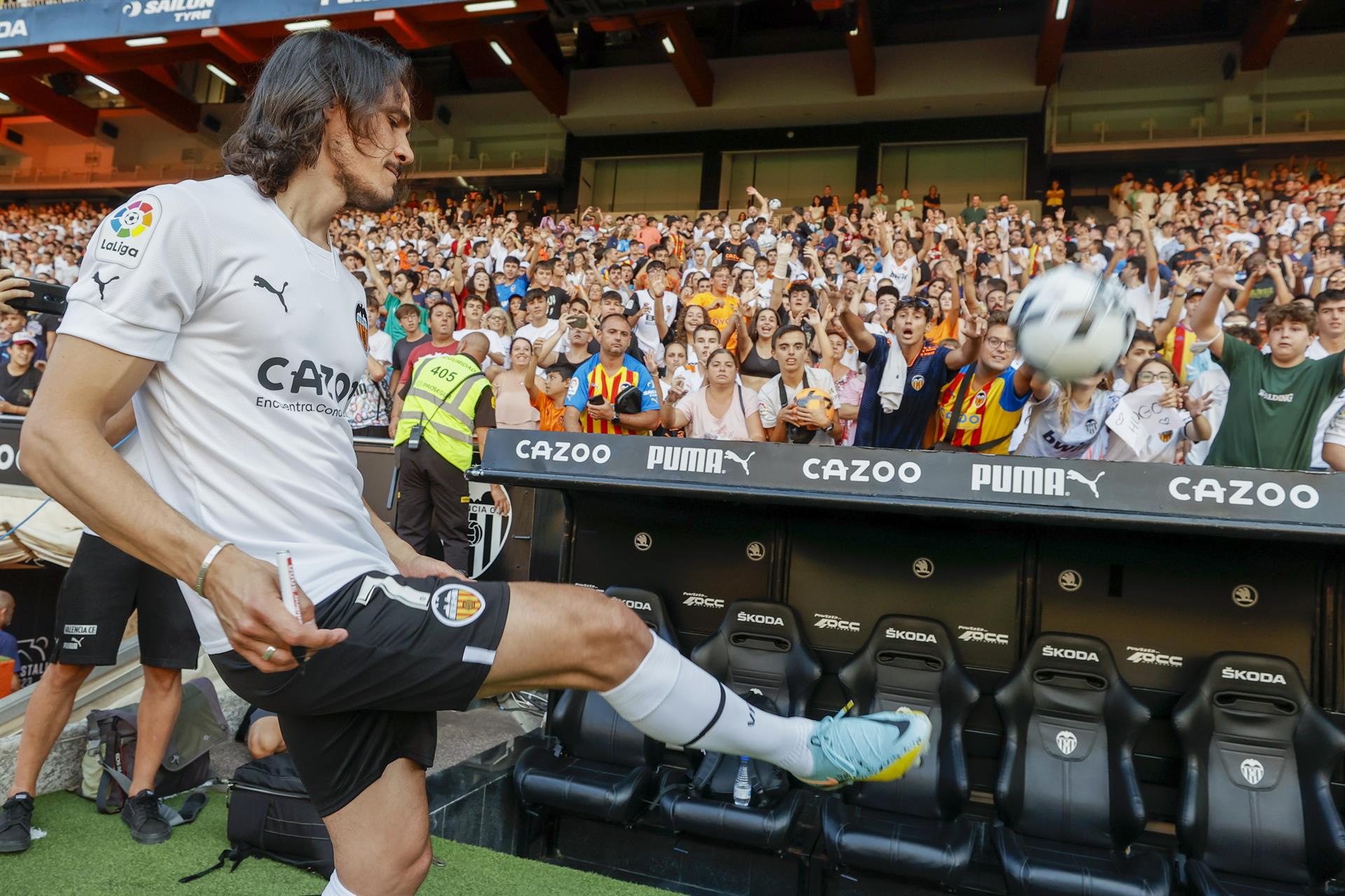 Edinson Cavani. Foto: EFE.