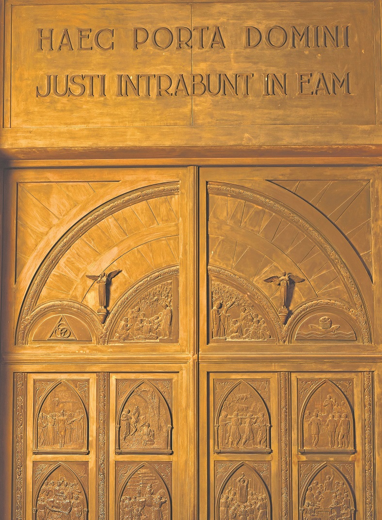 Puerta de la Catedral de Florida, obra de José Belloni