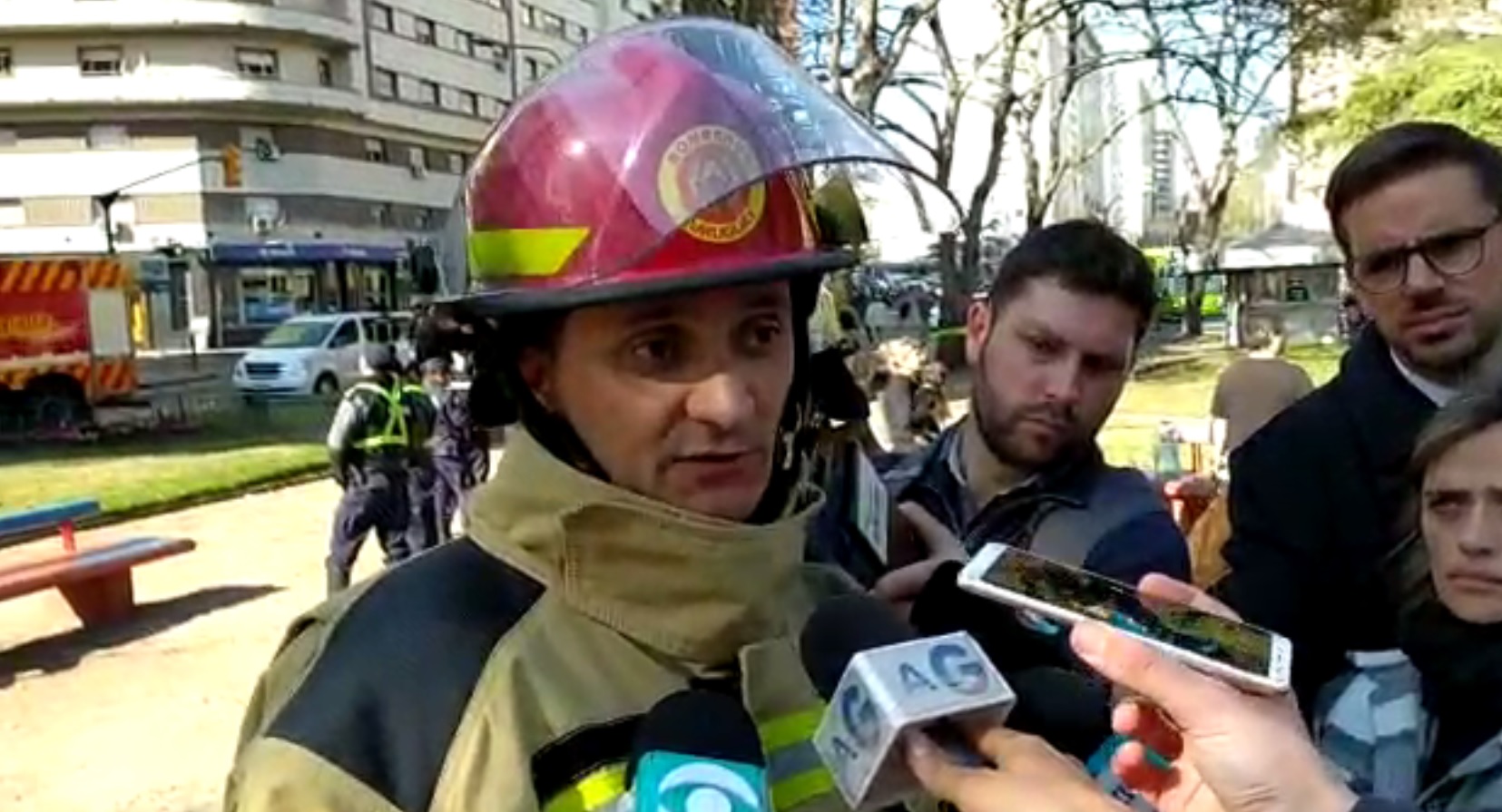 Subdirector de Bomberos, Richard Barboza. Foto: Captura de video