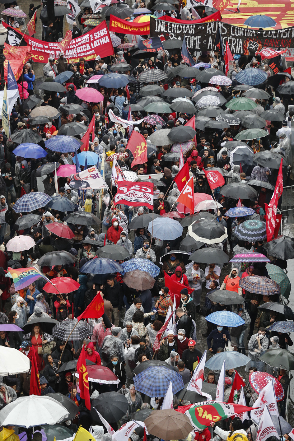 Una multitud celebra el bicentenario de la independencia de Brasil. Foto: AFP.