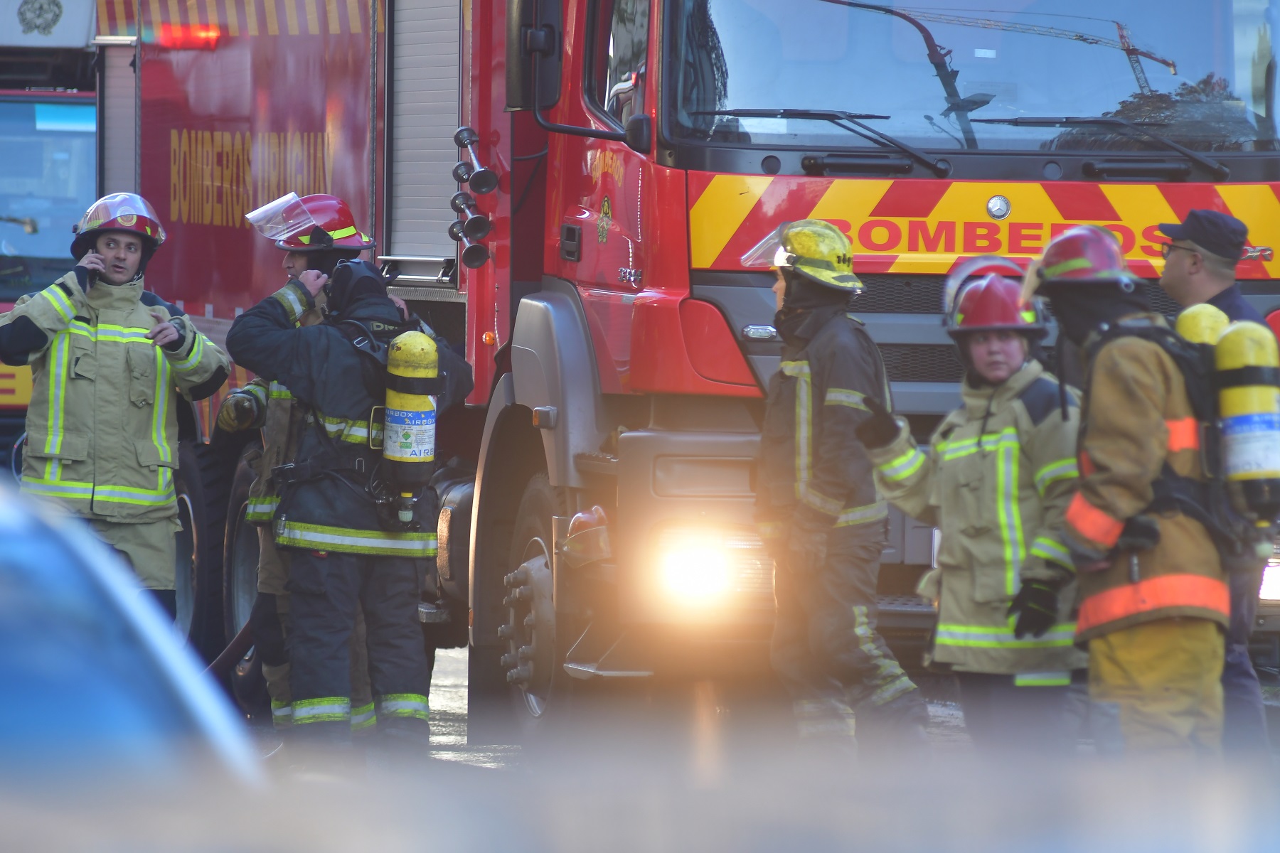 Bomberos. Foto: Francisco Flores.