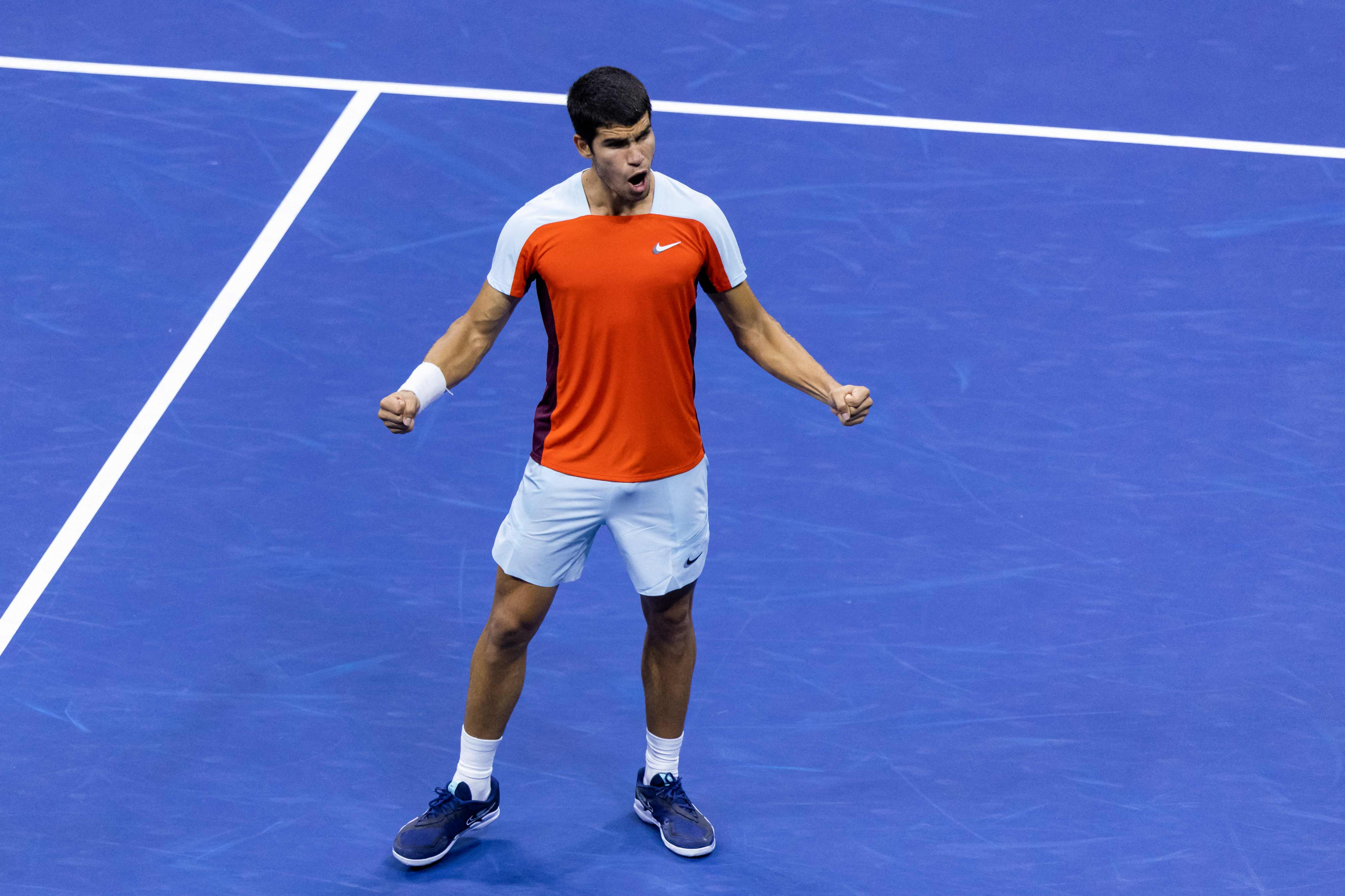 Carlos Alcaraz, finalista del US Open 2022. Foto: AFP
