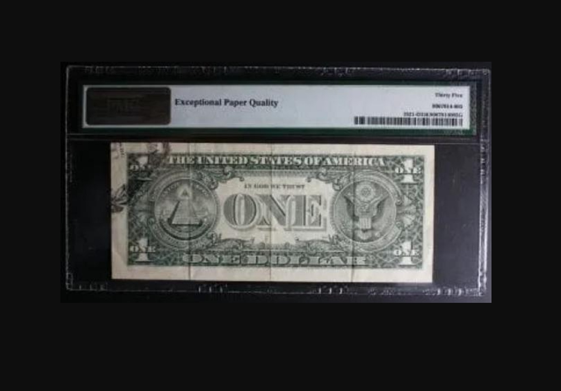 1 dólar que vale US$ 170.000. Foto: Captura