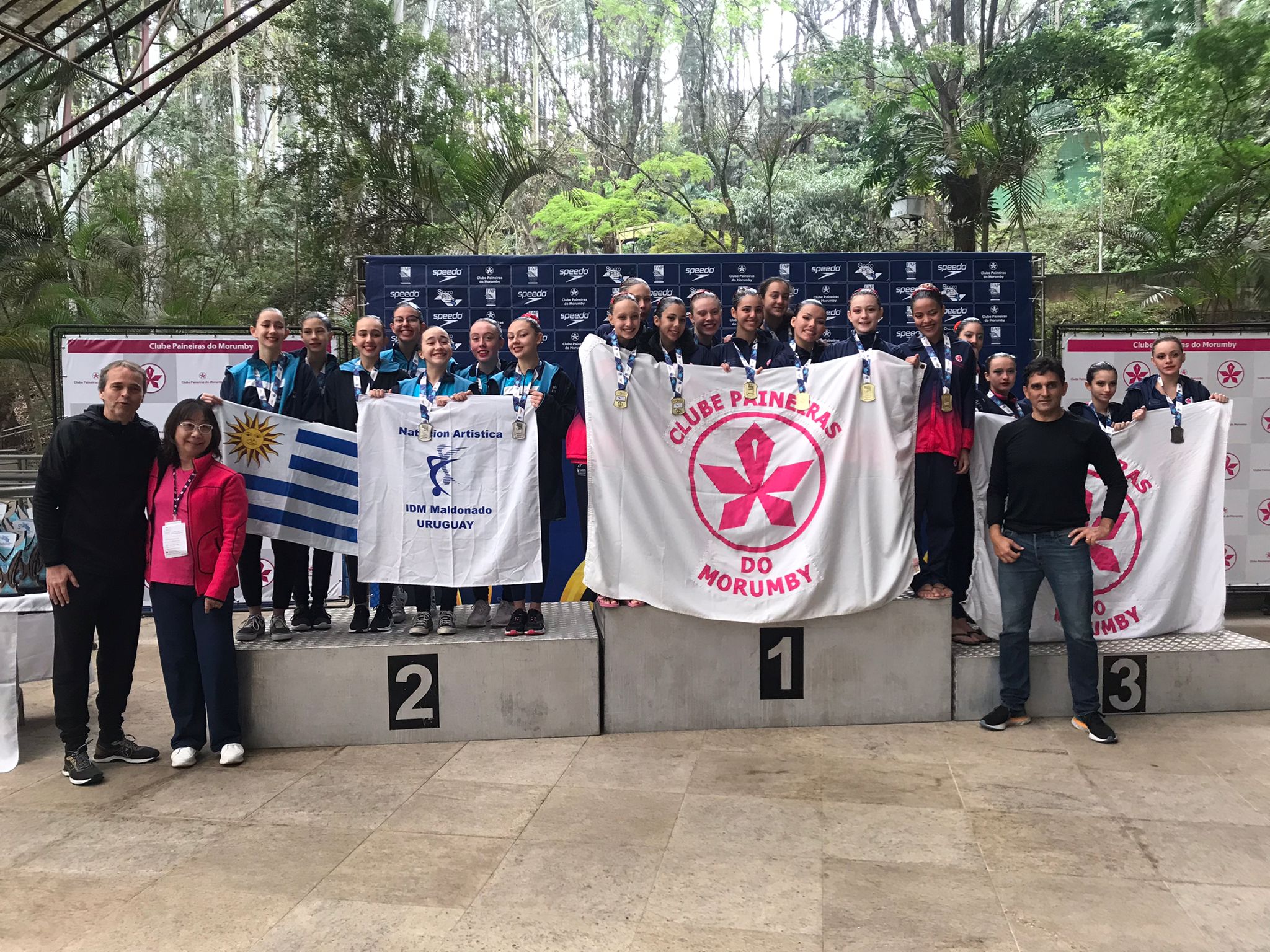 Plantel de natación artística del Campus.