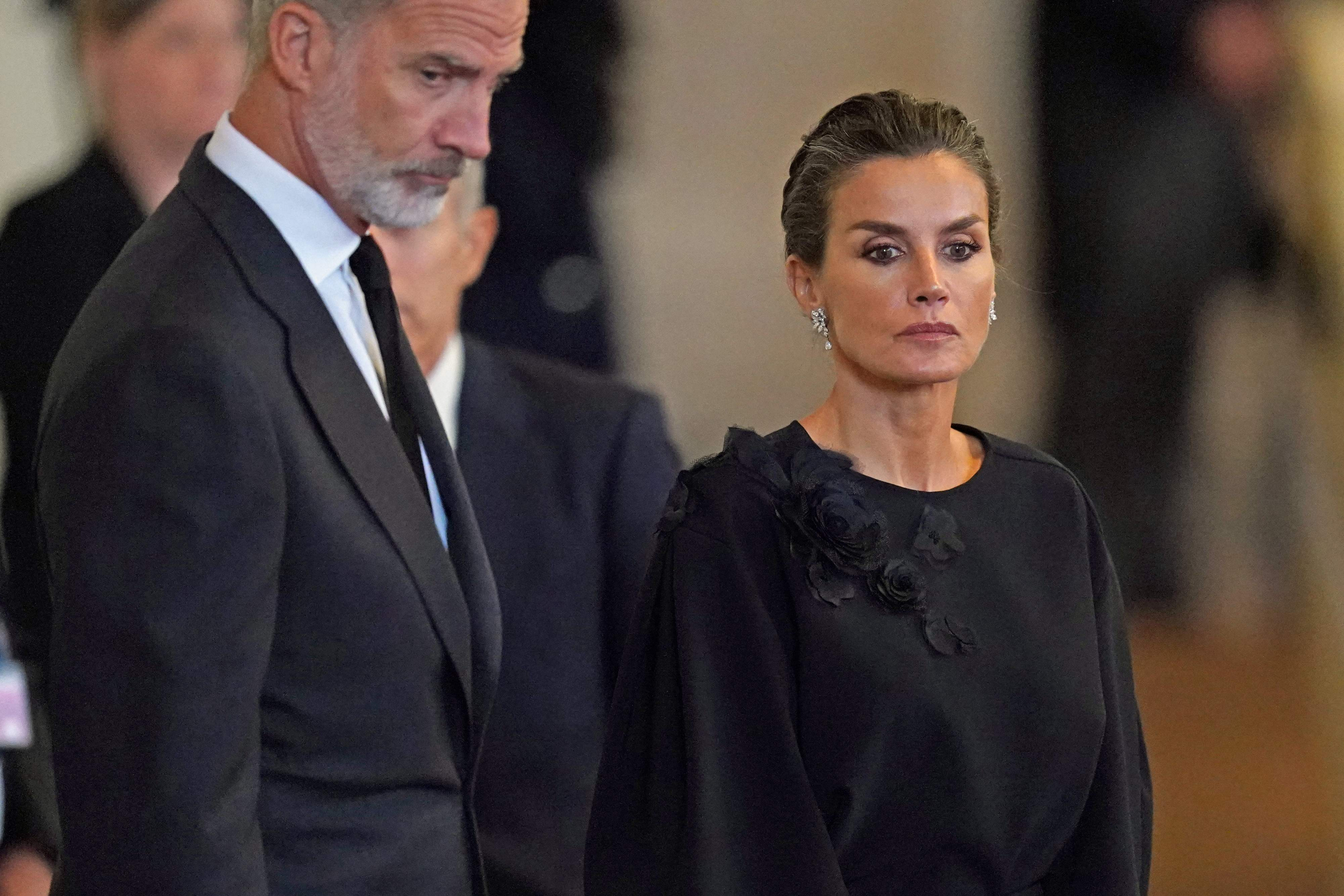 Rey Felipe VI de España y Letizia, reina consorte. Foto: AFP
