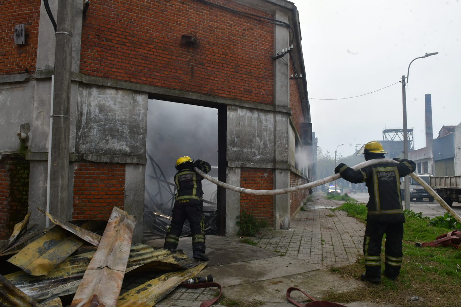 Incendio en exfábrica Bao. Foto: Francisco Flores