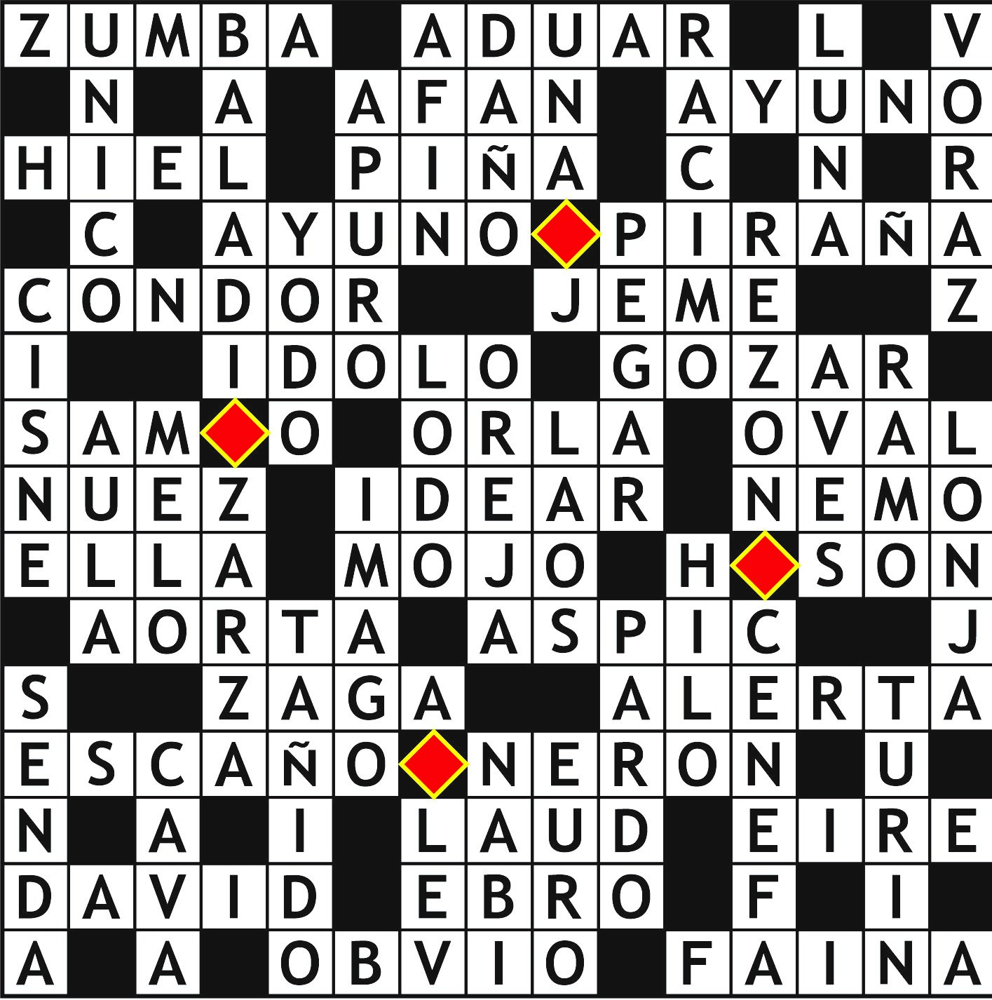 Solución del juego anterior.