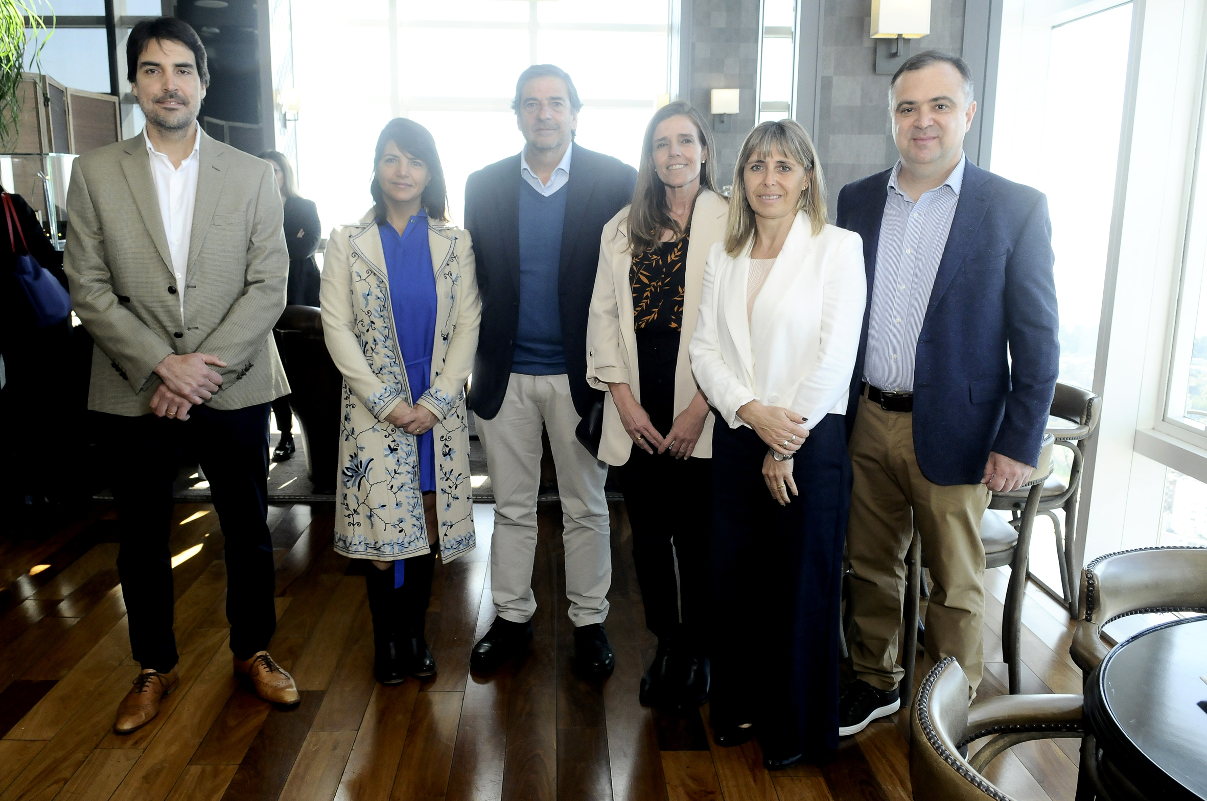 Mariano Villalba, Fernanda Ariceta, Guillermo Scheck, Marcela Russo, Alicia Gentili y Guillermo Maglieri. Foto: Darwin Borrelli.