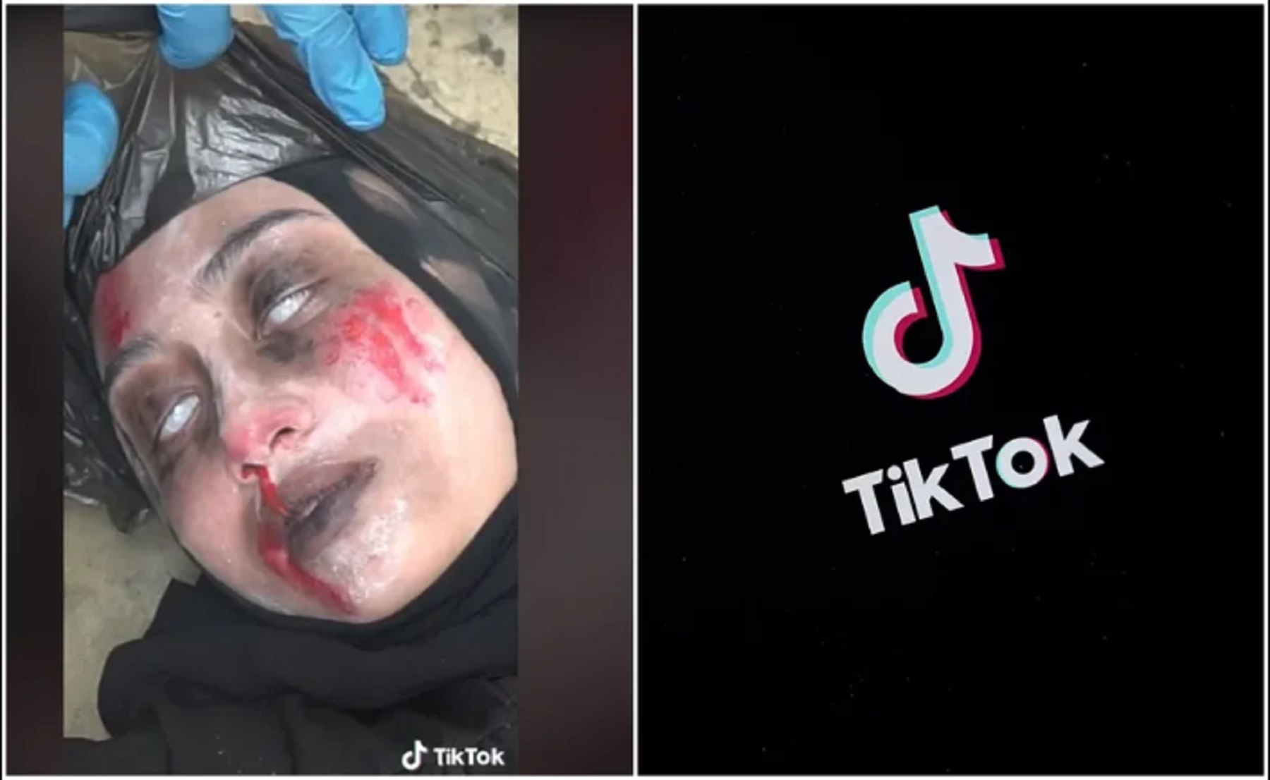 Desafío viral de simular un cadaver. Foto: TikTok