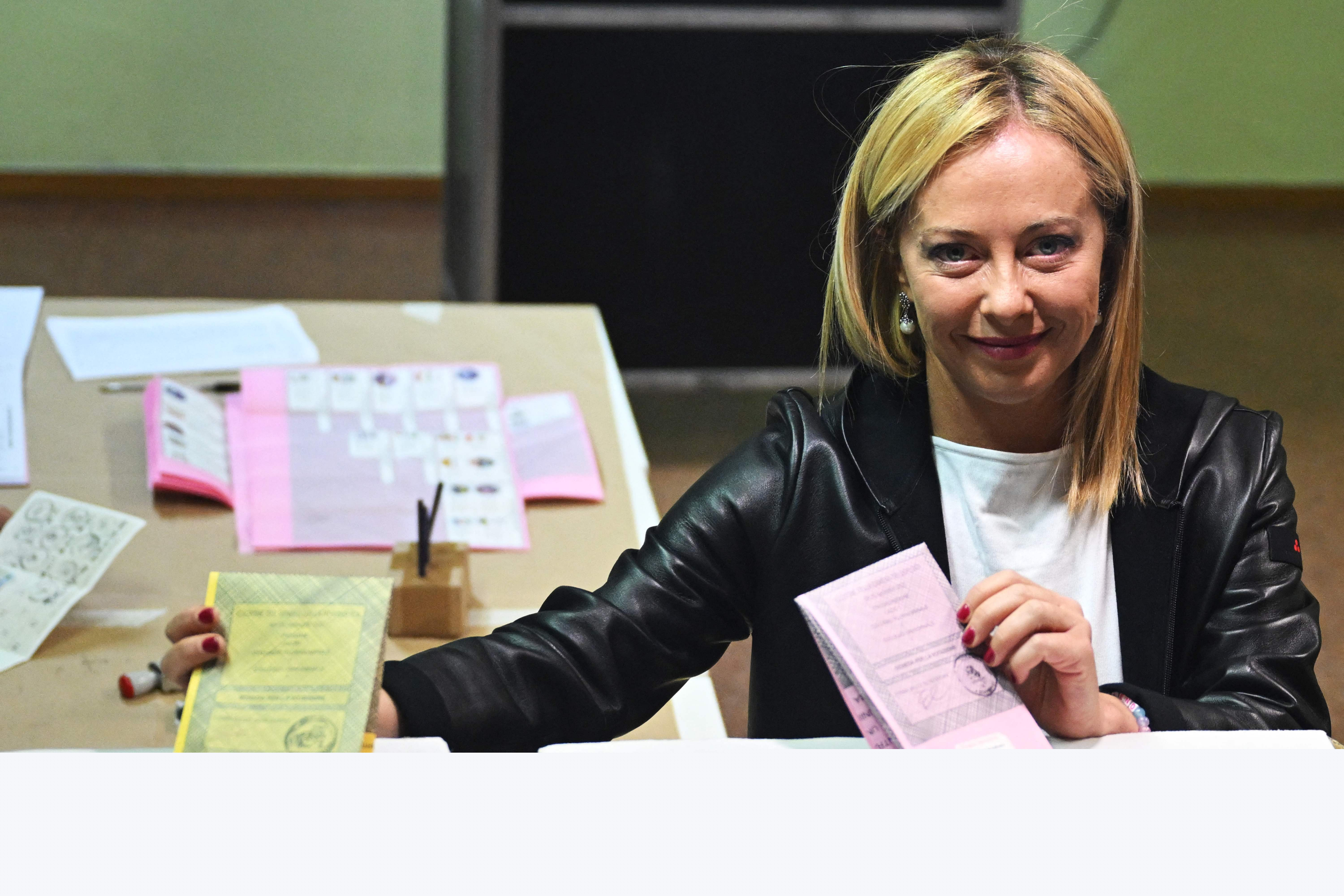 Giorgia Meloni. Foto: AFP