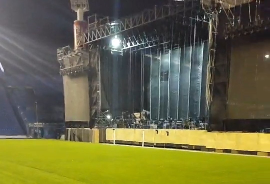Así está el estadio de Vélez en la previa ante Banfield.