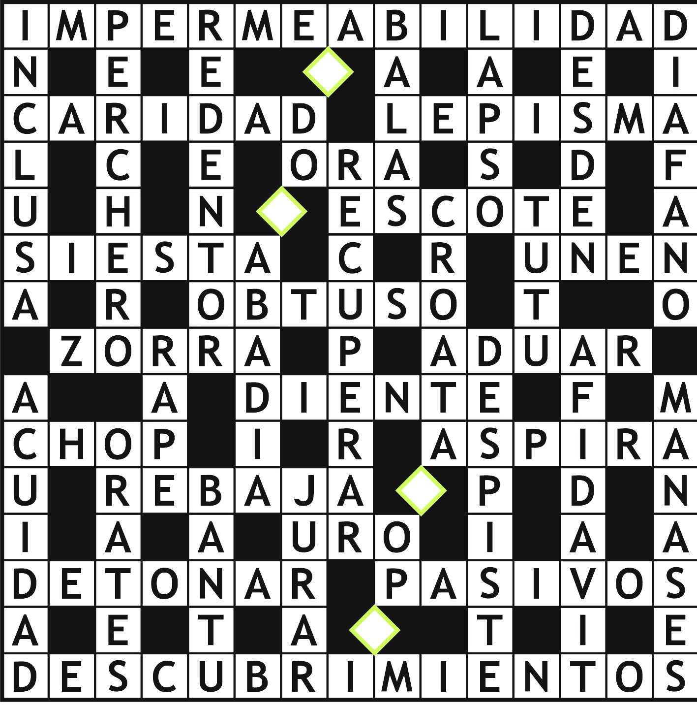 Solución del juego anterior.