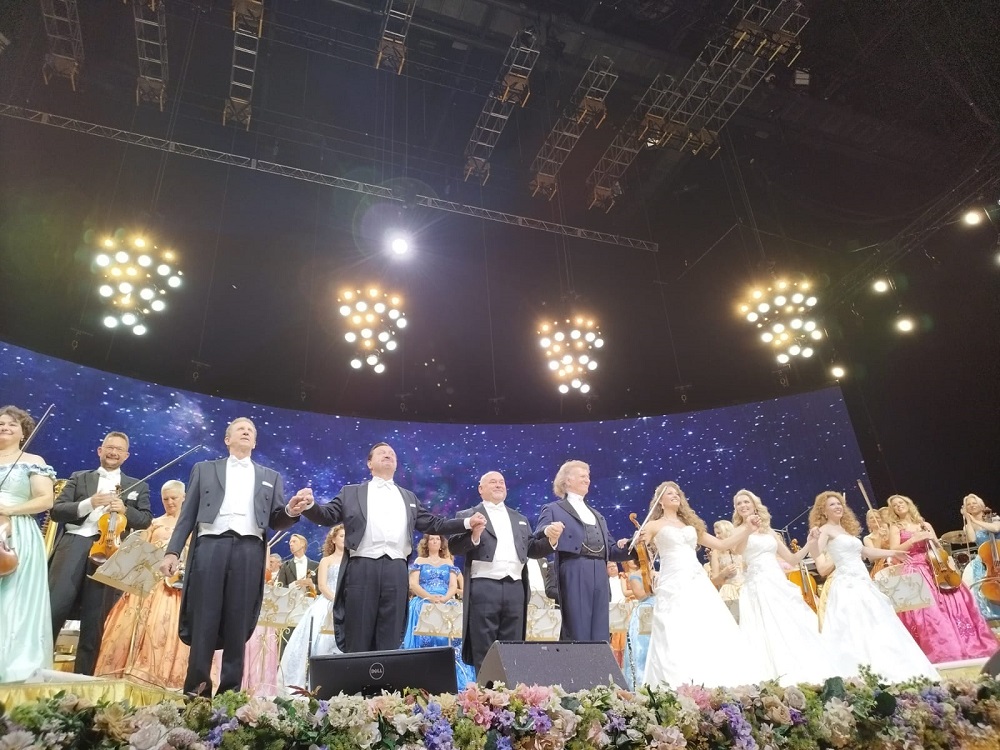 André Rieu en el Antel Arena. Foto: Francisco Cisnero