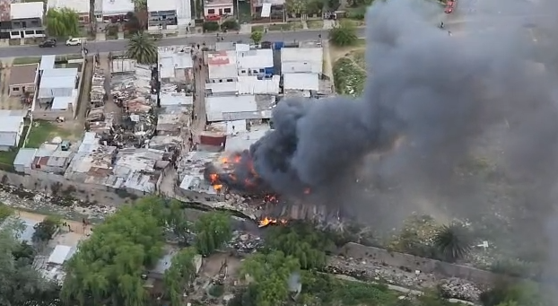 Incendio en Marconi. Foto: Captura Interior