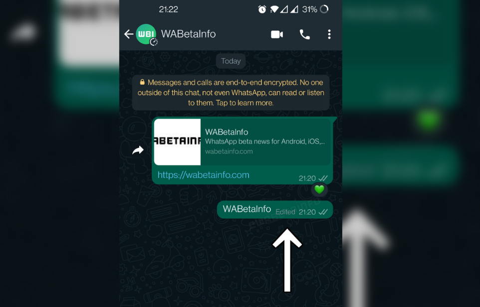Captura de WaBetaInfo