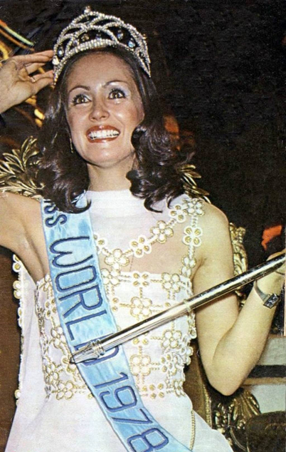Silvana Suárez, Miss Mundo 1978. Foto: Captura