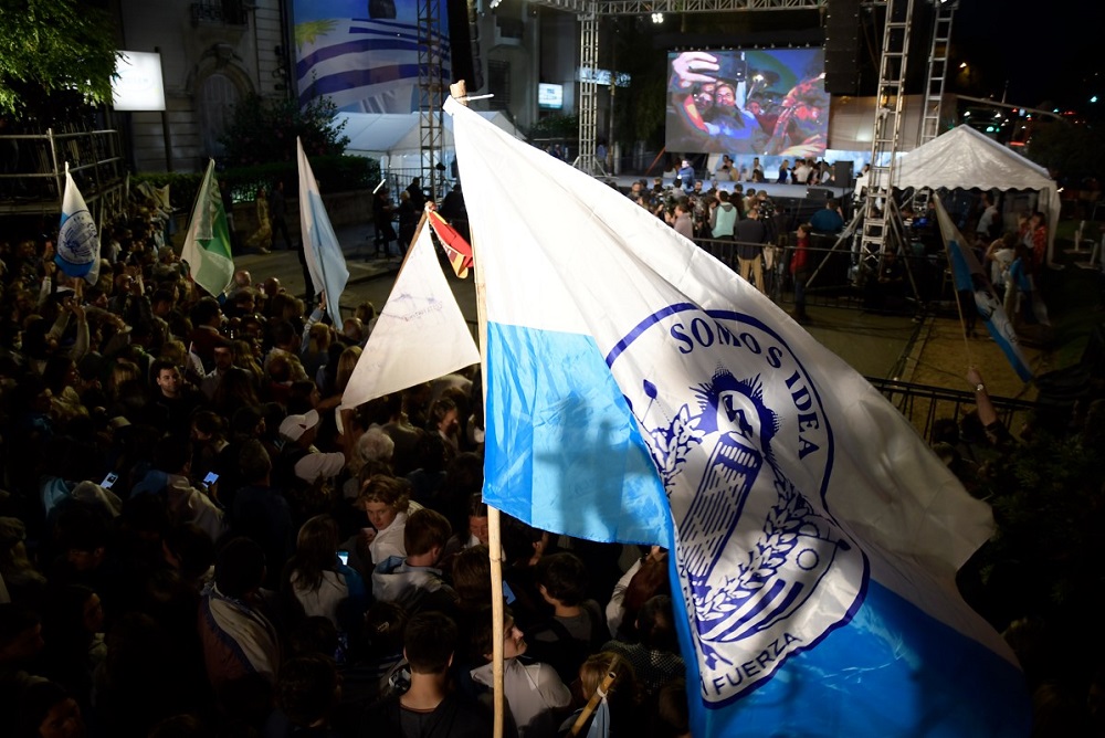 Militantes del Partido Nacional. Foto: Gerardo Pérez.