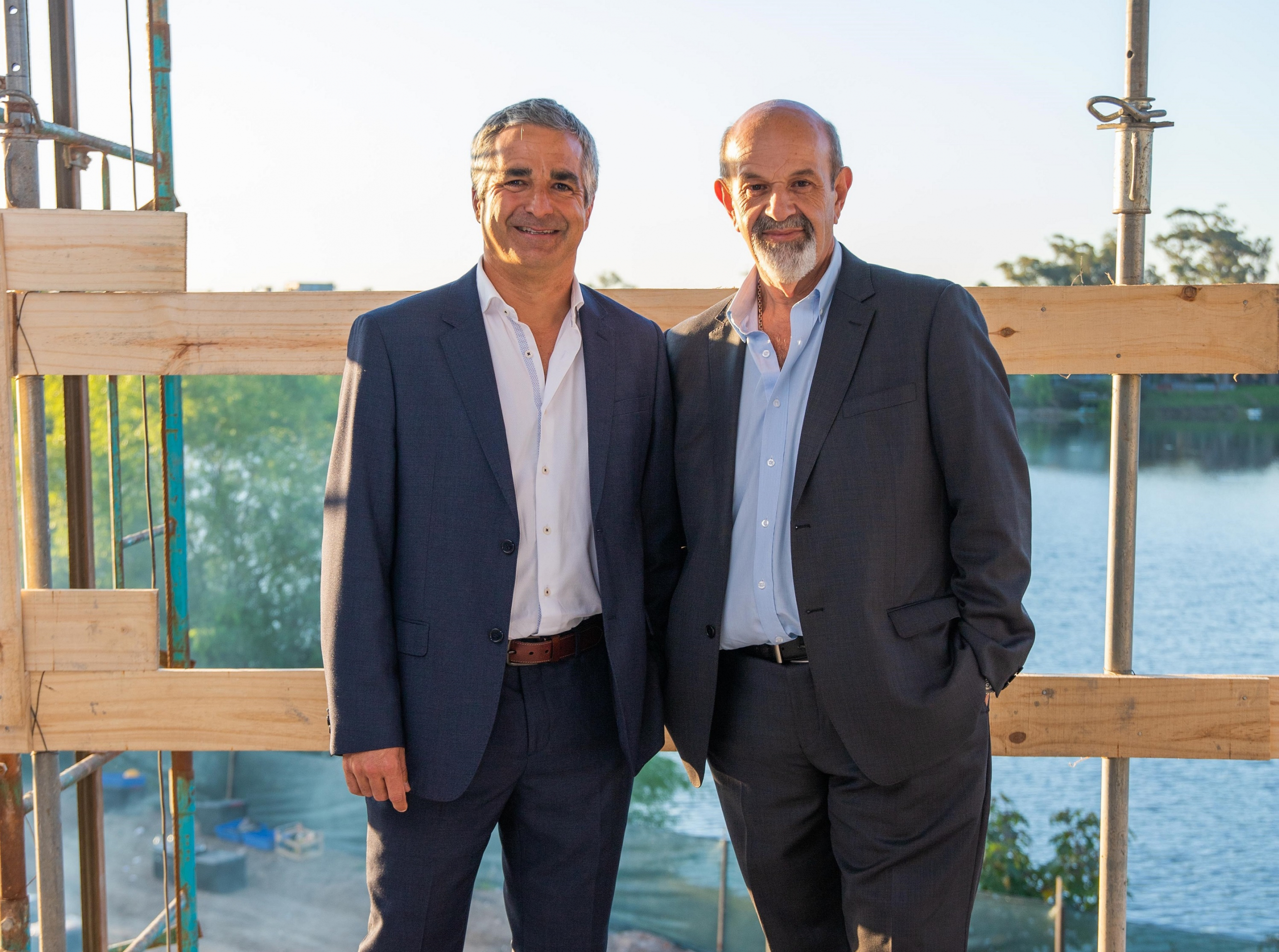 Ignacio Albanell, director de Meikle Bienes Raíces, y Luis Crisci, director de Crisci Blanco Propiedades