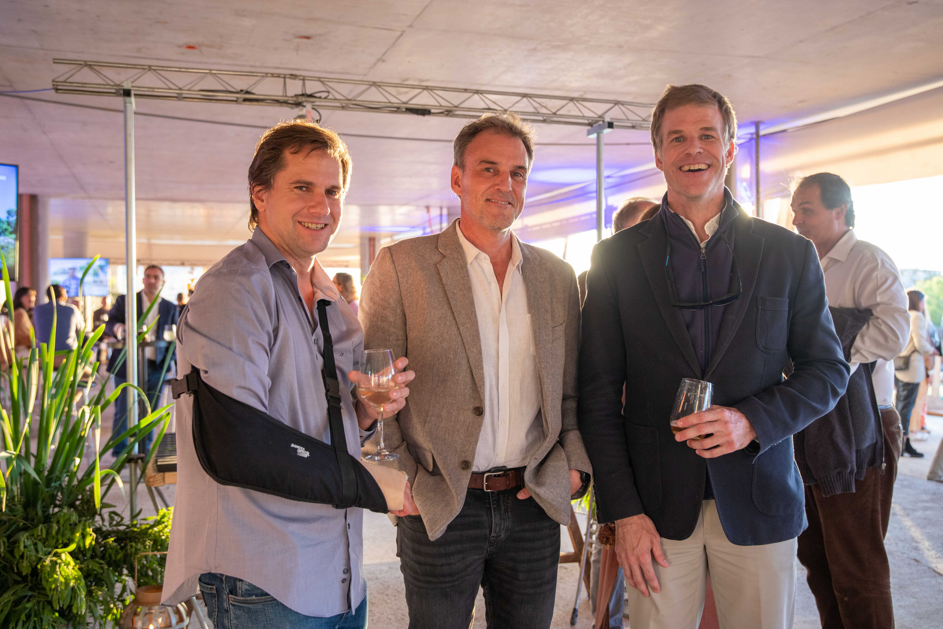 Sebastián Caputo, Fernando de Rossa y Ricardo Stegmann.