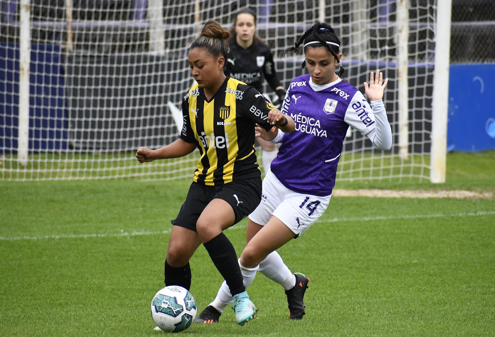Defensor Sporting vs. Peñarol - fútbol femenino. Foto: Leonardo Mainé.
