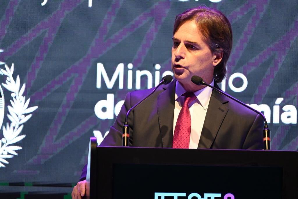Luis Lacalle Pou en el evento Test & Invest, del BID