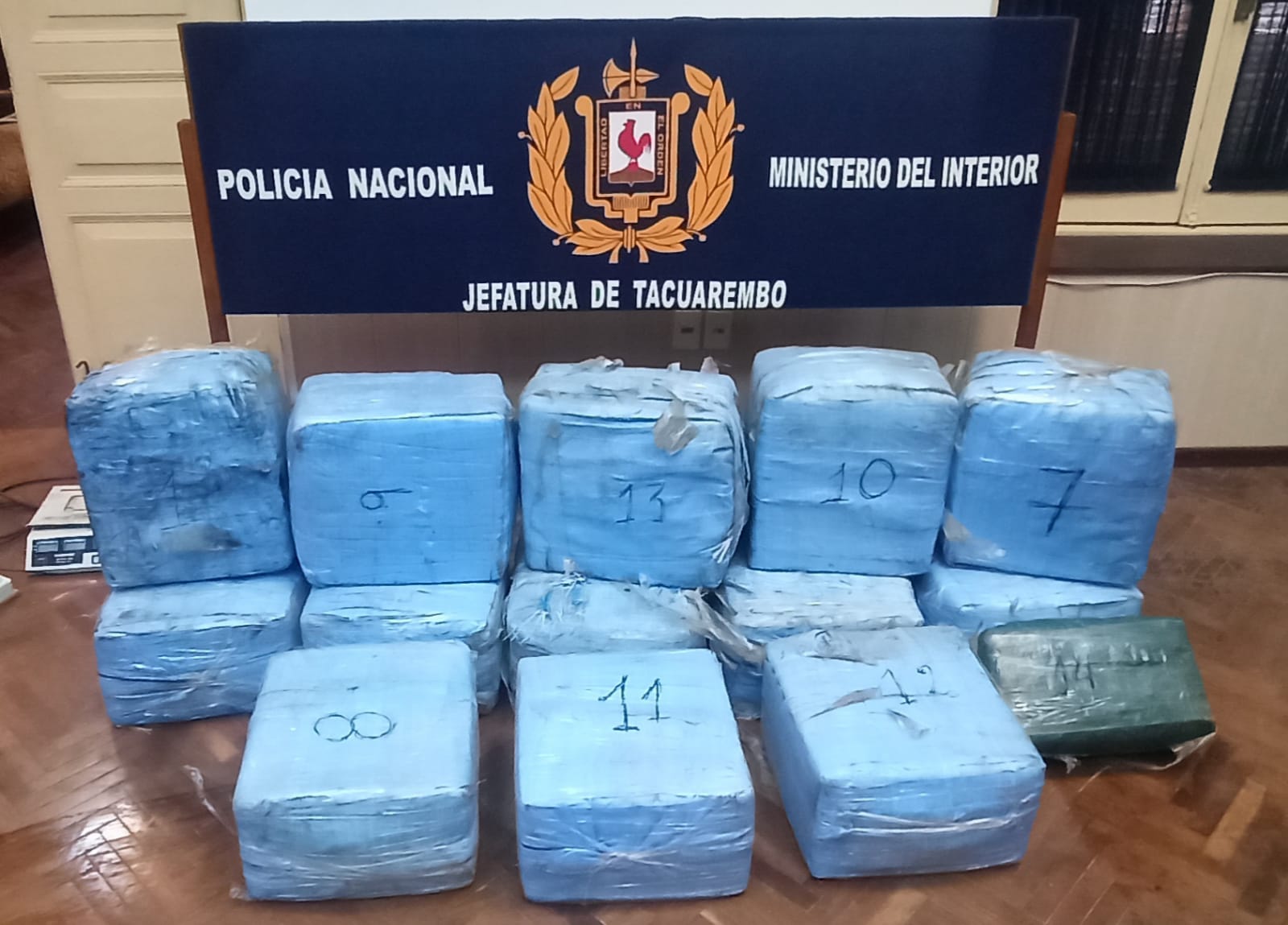 Incautación de droga. Foto: Ministerio del Interior