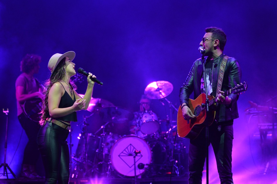 Catherine Vergnes y Emiliano Brancciari en el Teatro de Verano. Foto: Juan Manuel Ramos