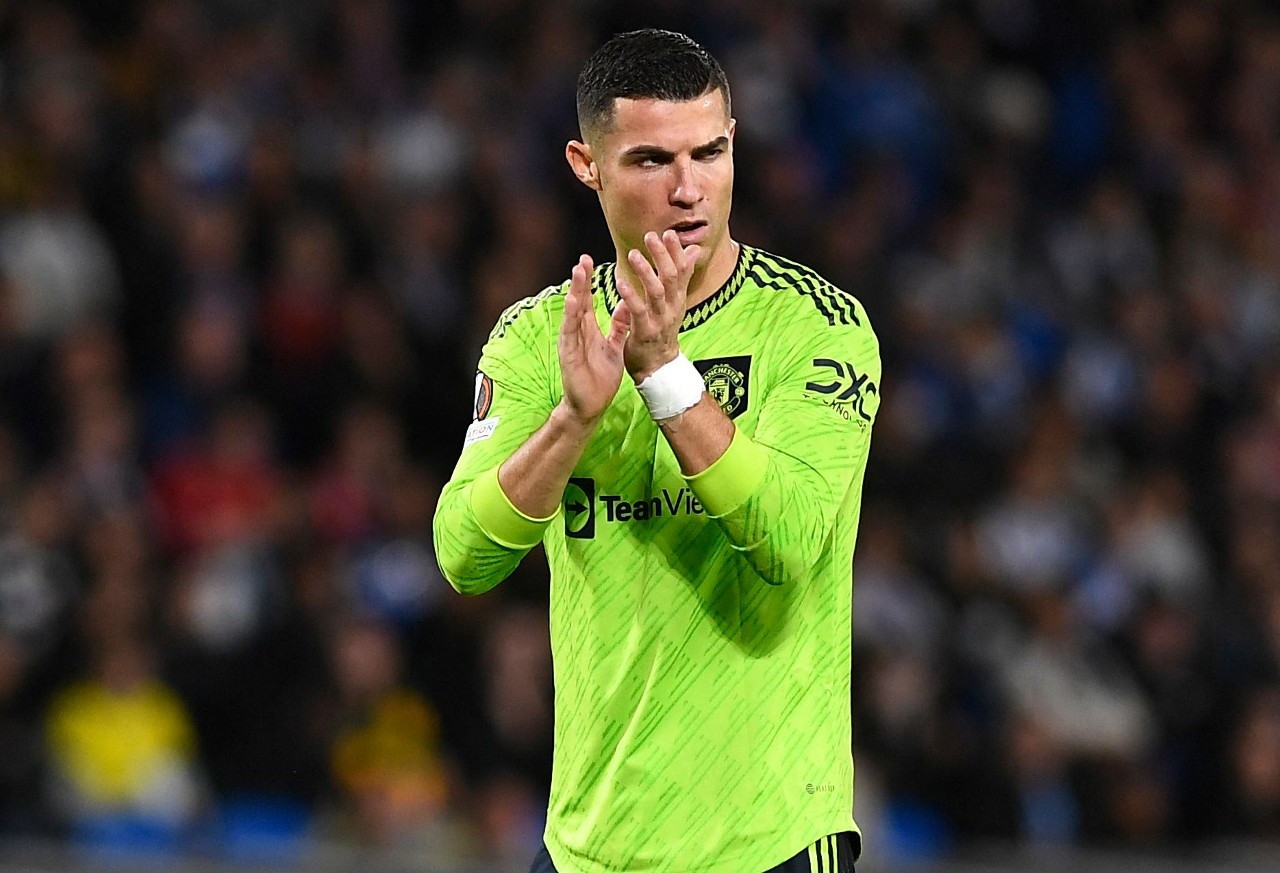 Cristiano Ronaldo, jugador de Manchester United. Foto: AFP.