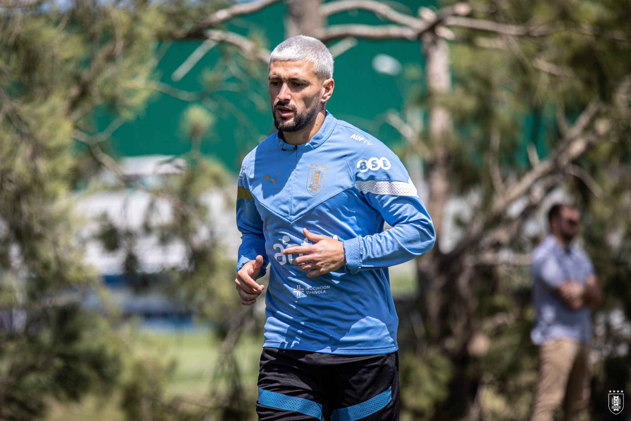 Giorgian de Arrascaeta en el Complejo Celeste. Foto: @Uruguay.