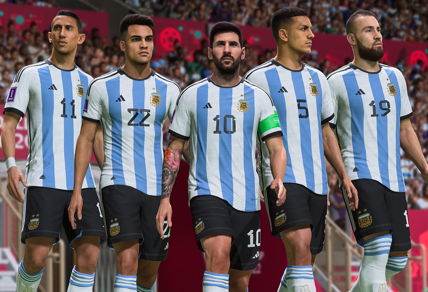 Selección de Argentina en el FIFA 23. Foto: @EASPORTSFIFA.