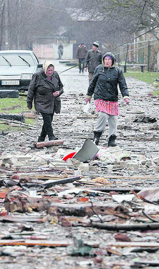 Ciudad de Jersón durante la guerra entre Rusia y Ucrania