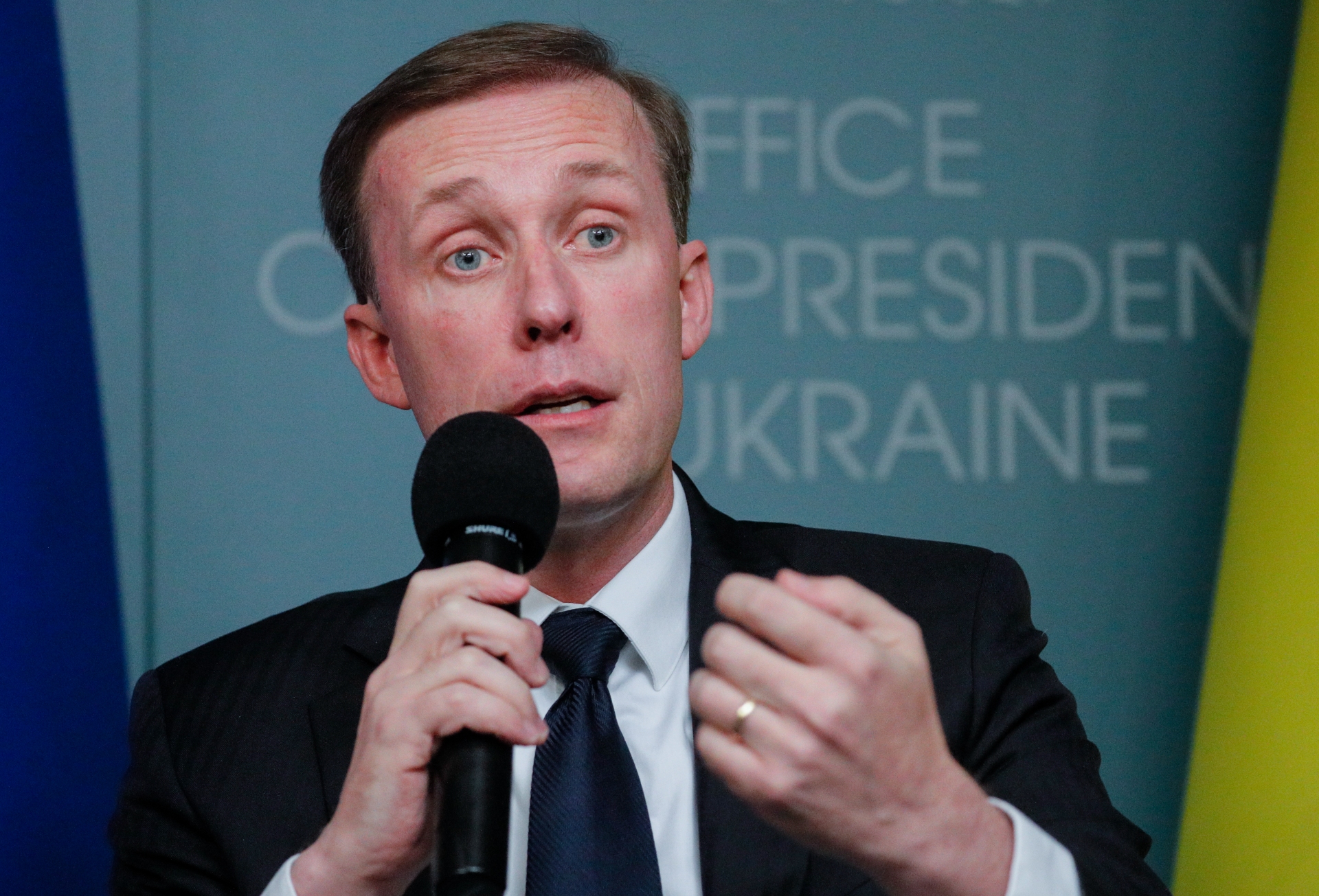 Jake Sullivan, asesor de seguridad nacional de la Casa Blanca en conferencia de prensa. Foto: AFP