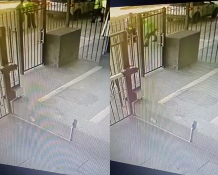 Agresión a inspector de tránsito en Montevideo. Foto: (Captura) video cedido por Adeom