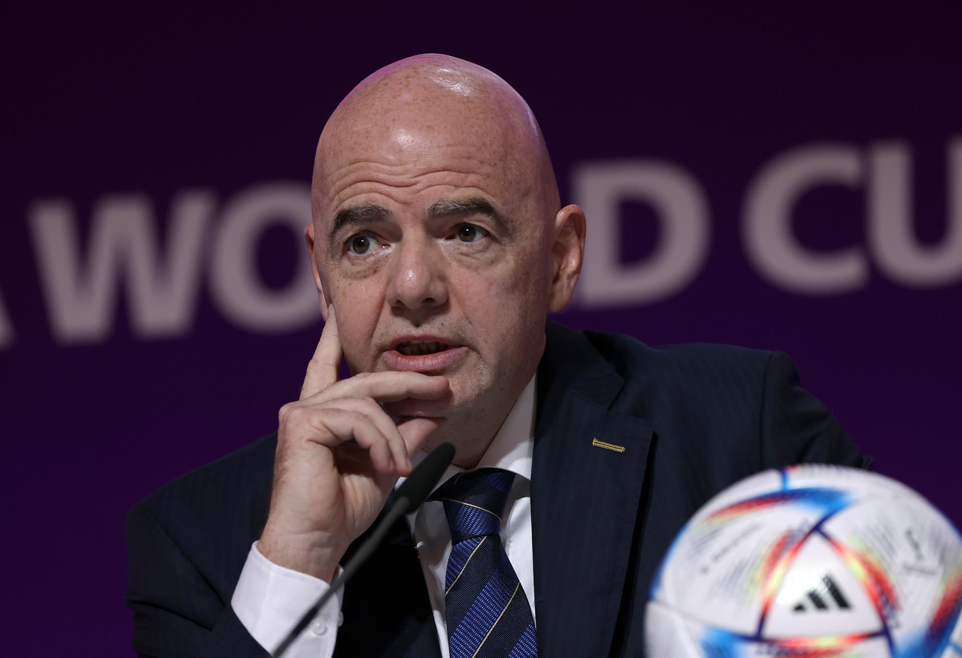 Gianni Infantino, presidente de la FIFA. Foto: EFE.