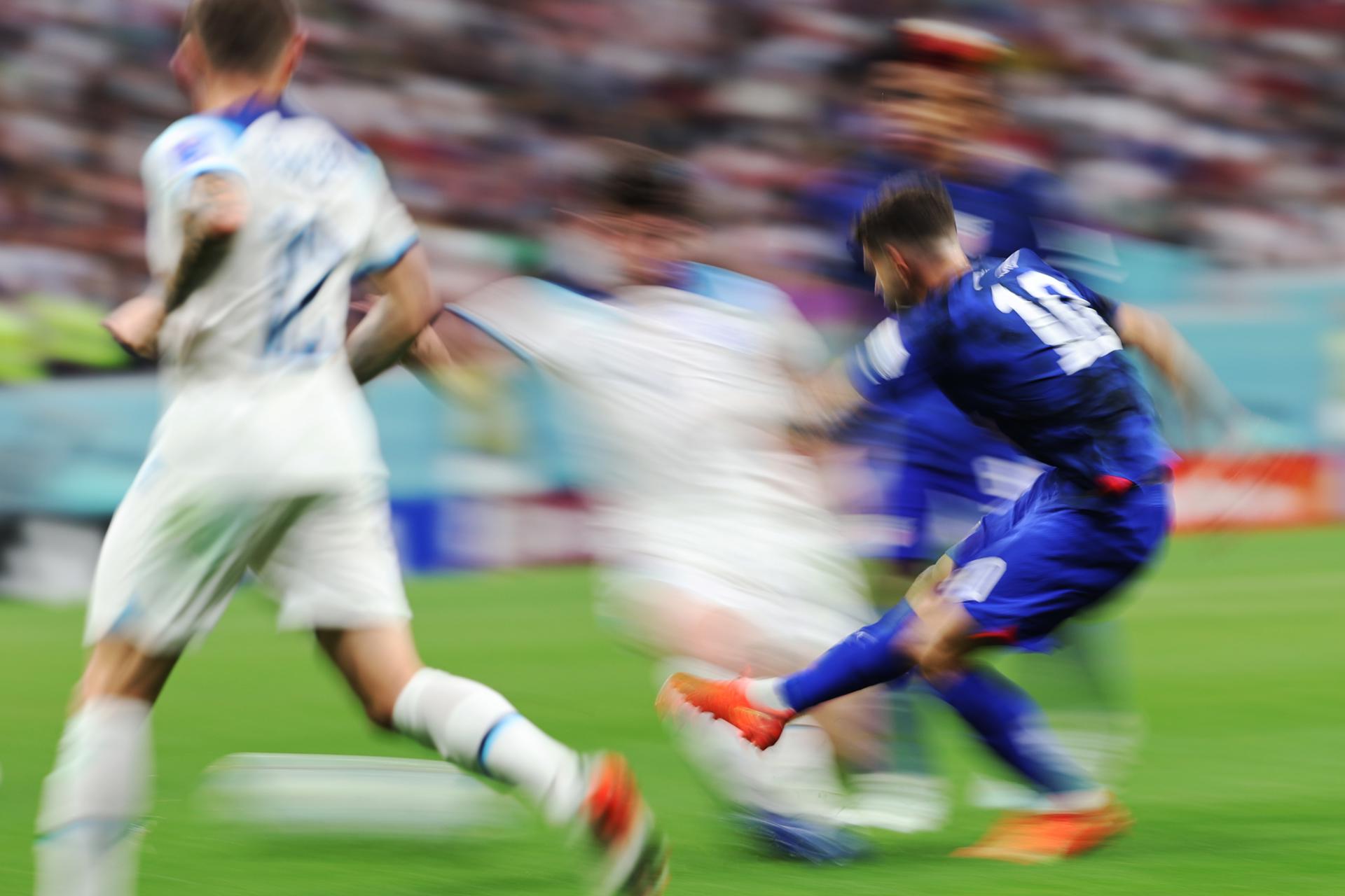 Inglaterra vs. Estados Unidos. Foto: EFE.