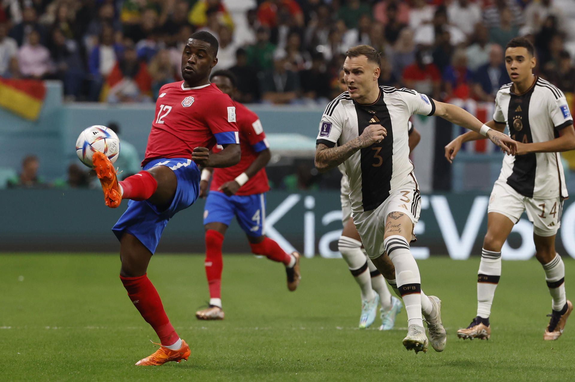Costa Rica vs. Alemania. Foto: EFE.