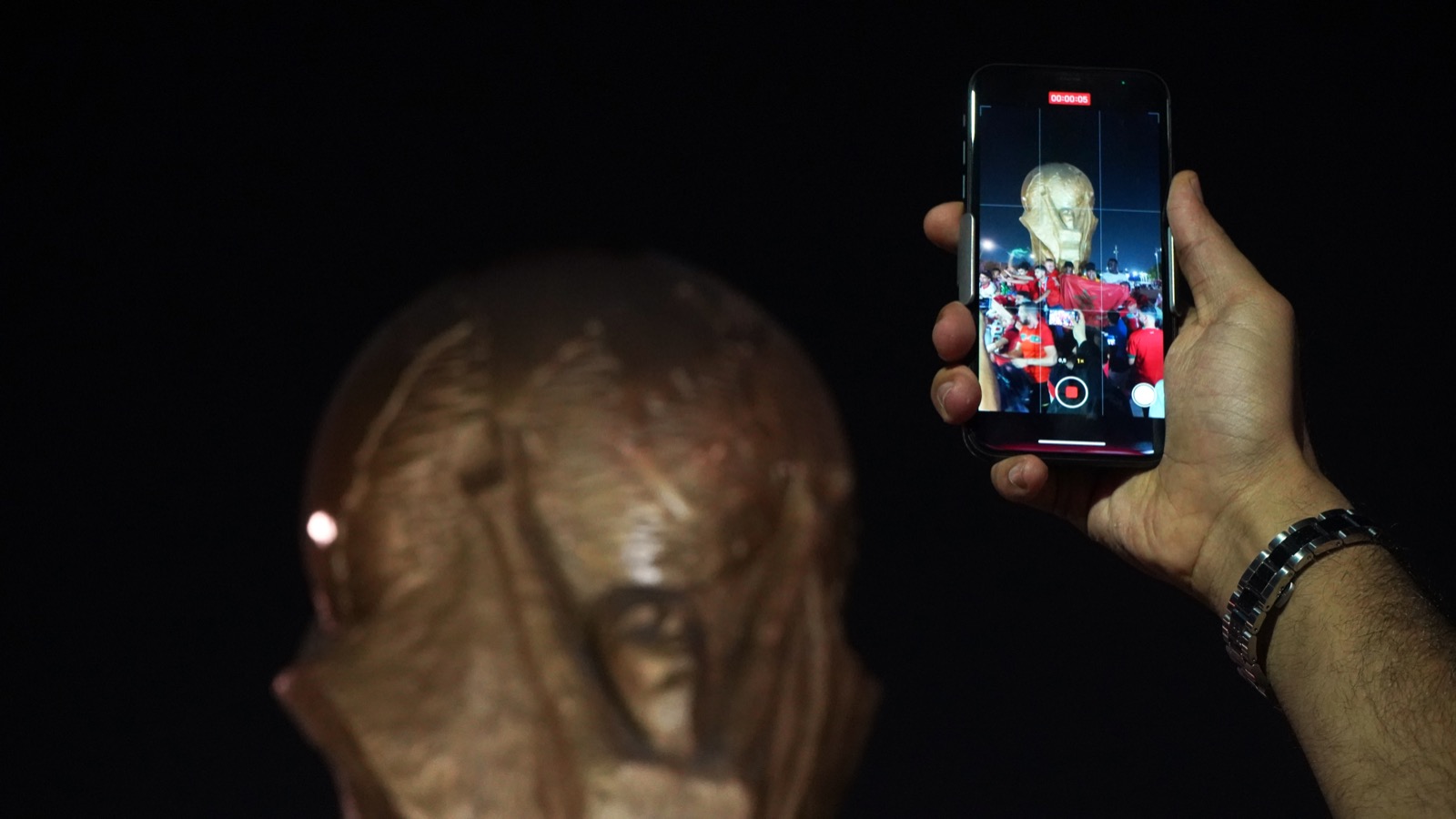 Los hinchas de Marruecos sueñan en el Mundial de Qatar 2022. Foto: Mateo Vázquez.
