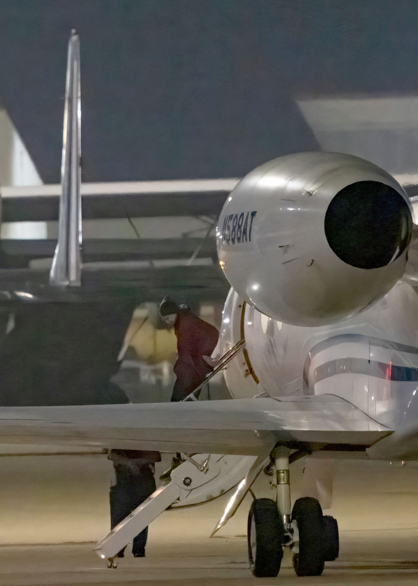 Brittney Griner, al llegar a Estados Unidos. Foto: AFP