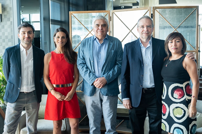 Luis Argandoña Director de Integra Metrics Paula Gutiérrez Country Manager de Exacta Patricio Moyano - Metodológico Mariano Pola – Ceo de Exacta Eugenia Cruz Gerente de Operaciones Latam